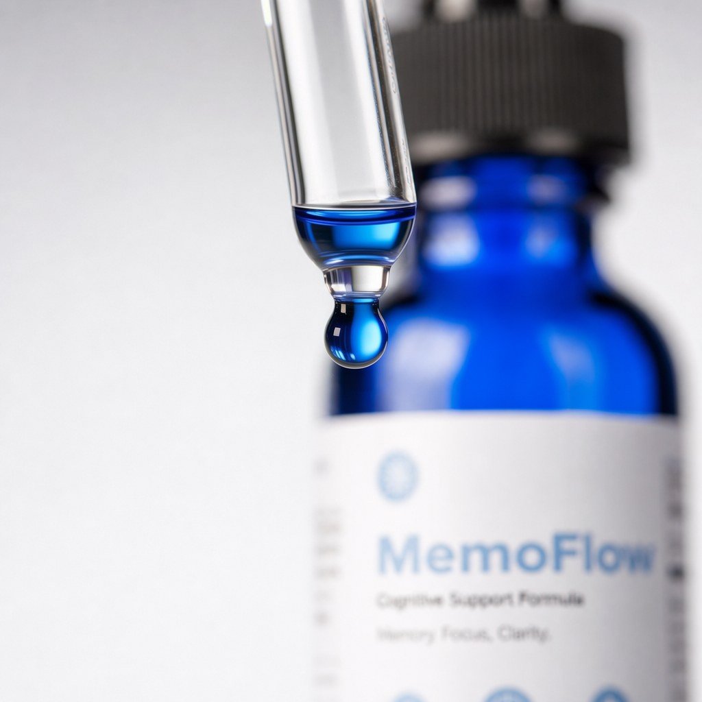 Close-up of a MemoFlow dropper releasing a drop